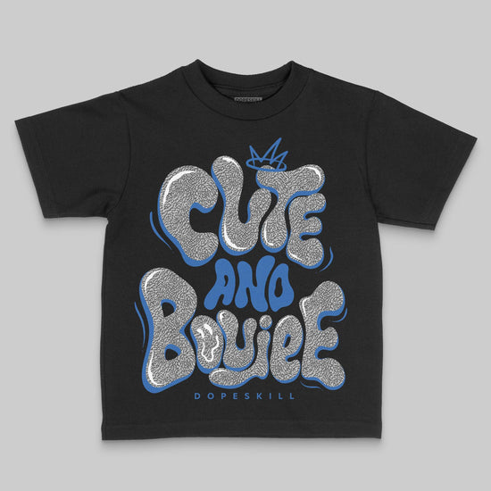 Jordan 3 "True Blue" DopeSkill Toddler Kids T-shirt Cute and Boujee Graphic Streetwear - Black