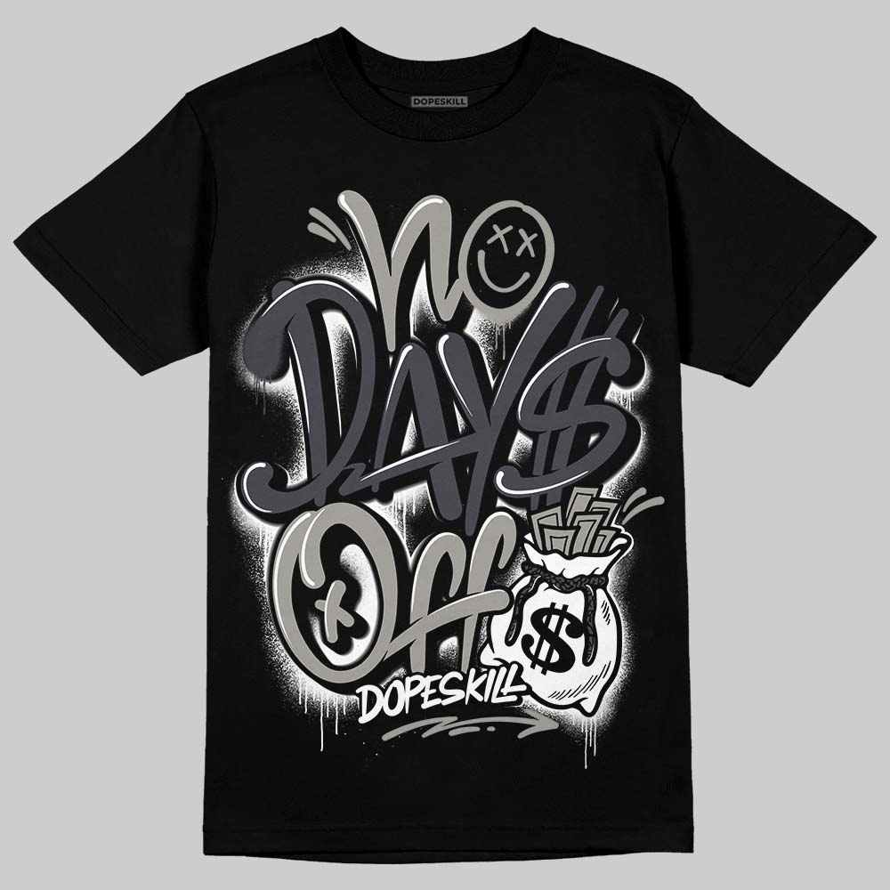 Jordan 3 Retro Black Cat DopeSkill T-Shirt No Days Off Graphic Streetwear - Black