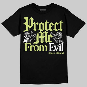 Jordan 5 “Luminous Green” DopeSkill T-Shirt Protect Me From Evil Graphic Streetwear - Black