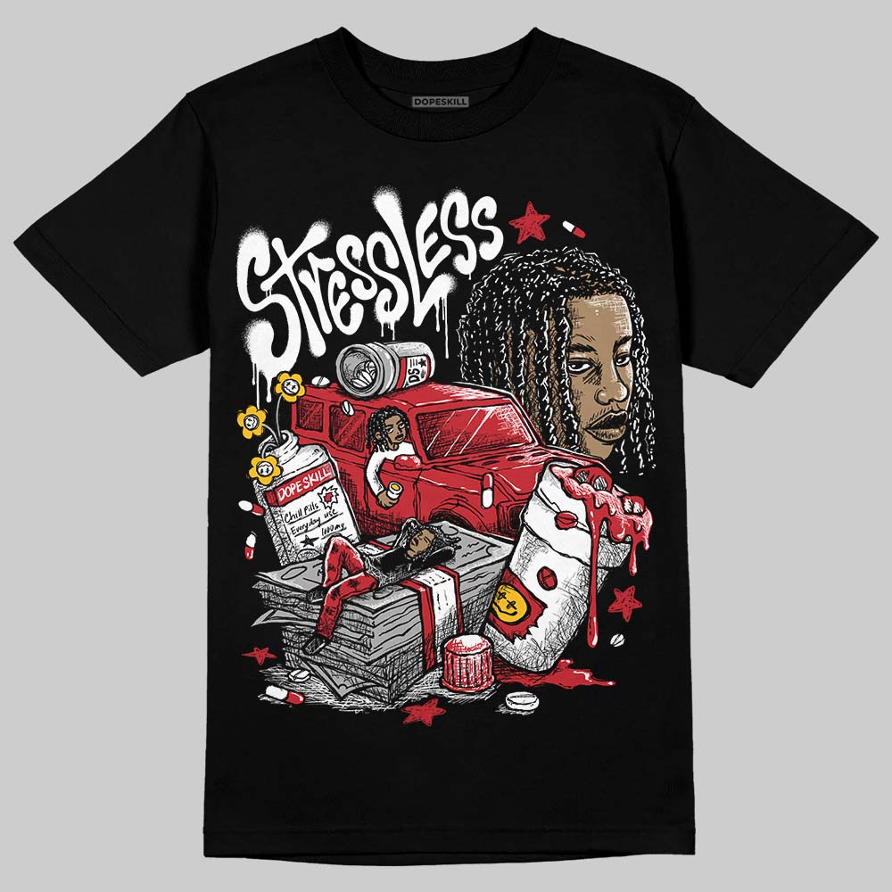Jordan 1 Low OG "Chicago" DopeSkill T-Shirt Stressless Graphic Streetwear - Black