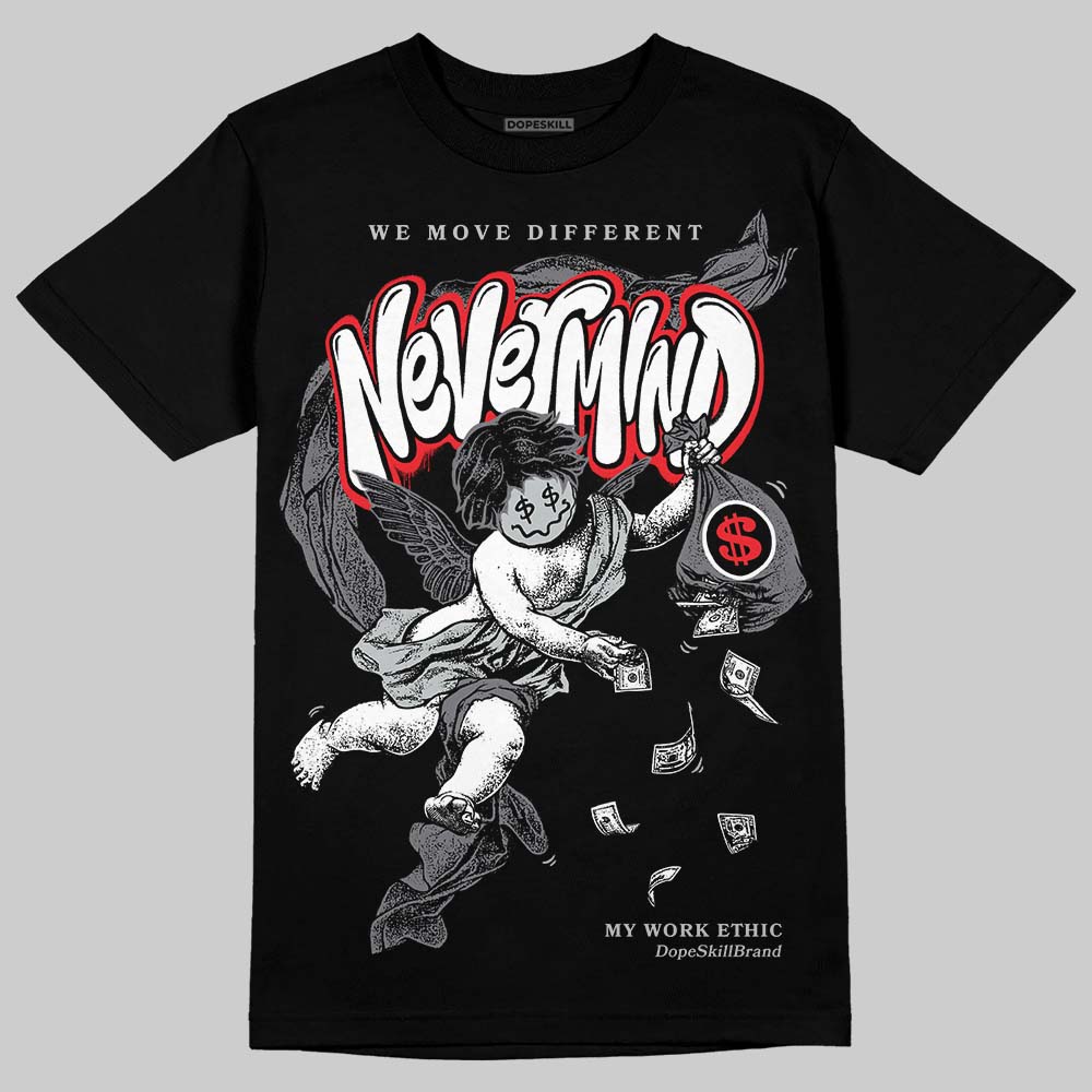 Jordan 4 “Fear” DopeSkill T-Shirt Nevermind Graphic Streetwear - black