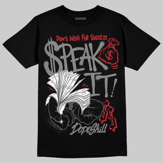 Jordan 10 Retro Shadow (2025) DopeSkill T-Shirt Speak It Graphic Streetwear - Black