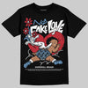 Jordan 12 Retro 'Melo' DopeSkill T-Shirt No Fake Love Graphic Streetwear - Black