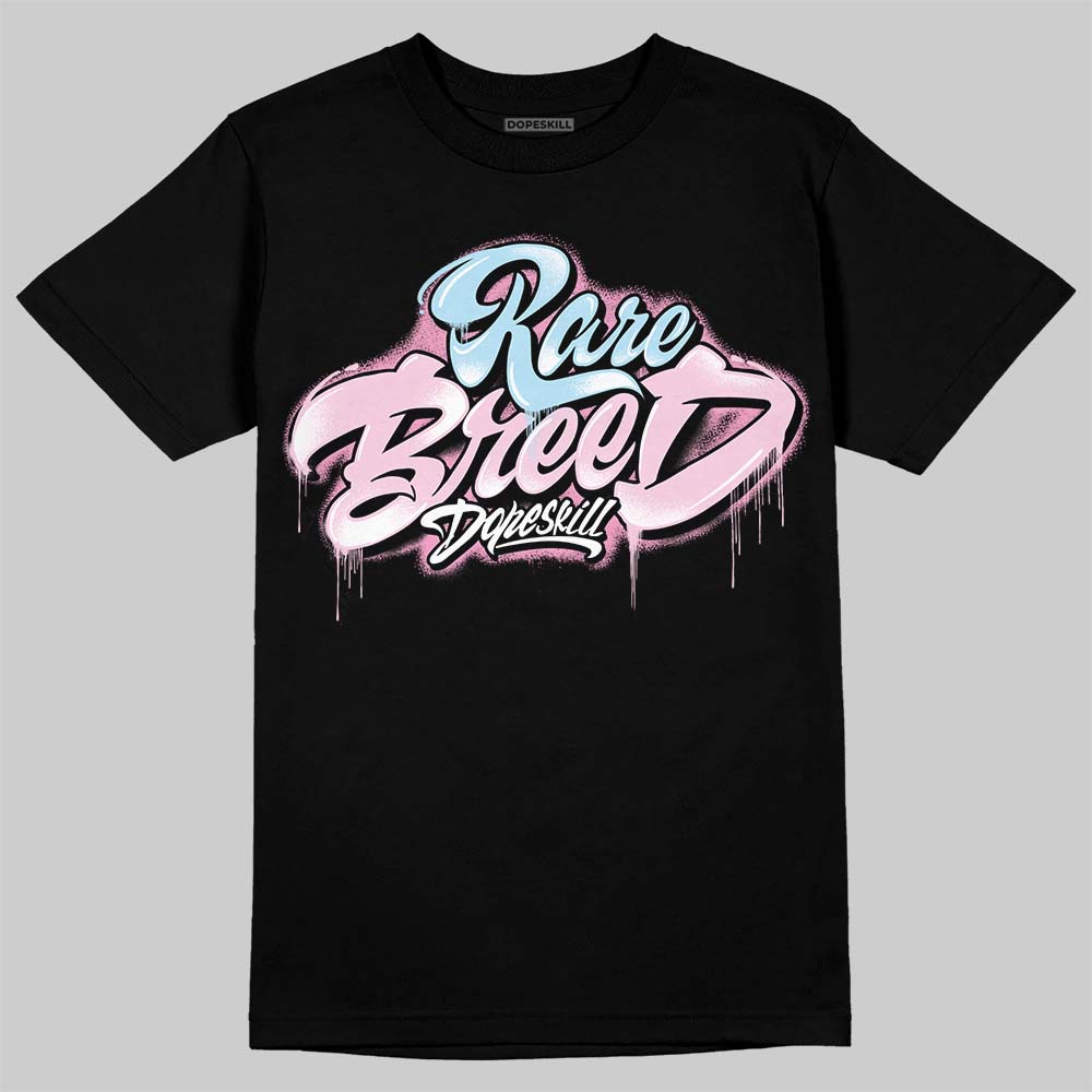 Jordan 1 Low SE Paw Print Pink Foam DopeSkill T-Shirt Rare Breed Type Graphic Streetwear - Black