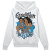 Jordan 4 Retro Military Blue DopeSkill Hoodie Sweatshirt Queen Of Hustle Graphic Streetwear - White