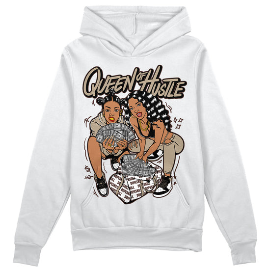 Jordan 1 High OG “Latte” DopeSkill Hoodie Sweatshirt Queen Of Hustle Graphic Streetwear - WHite