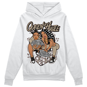 Jordan 1 High OG “Latte” DopeSkill Hoodie Sweatshirt Queen Of Hustle Graphic Streetwear - WHite