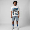 Military Blue 4s DopeSkill Oversize Print T-Shirt Real Ones Choose Loyalty Graphic
