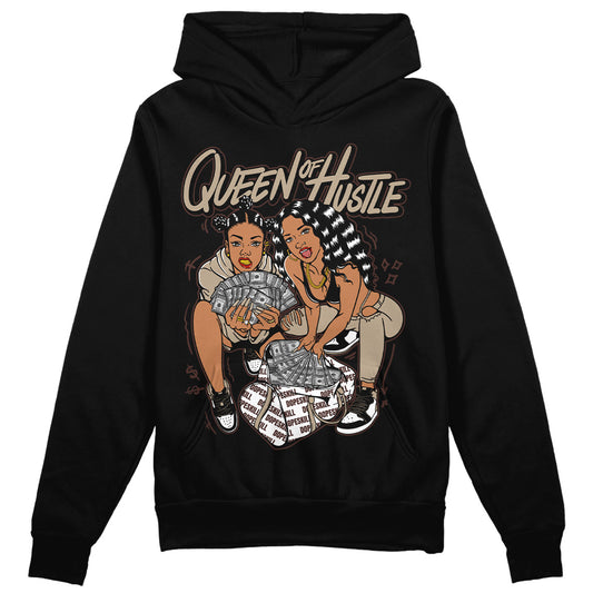 Jordan 1 High OG “Latte” DopeSkill Hoodie Sweatshirt Queen Of Hustle Graphic Streetwear - Black