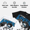 Military Blue 4s DopeSkill Oversize Print T-Shirt Real Ones Choose Loyalty Graphic