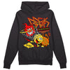 Jordan 4 Thunder DopeSkill Hoodie Sweatshirt Break Through Graphic Streetwear - Black