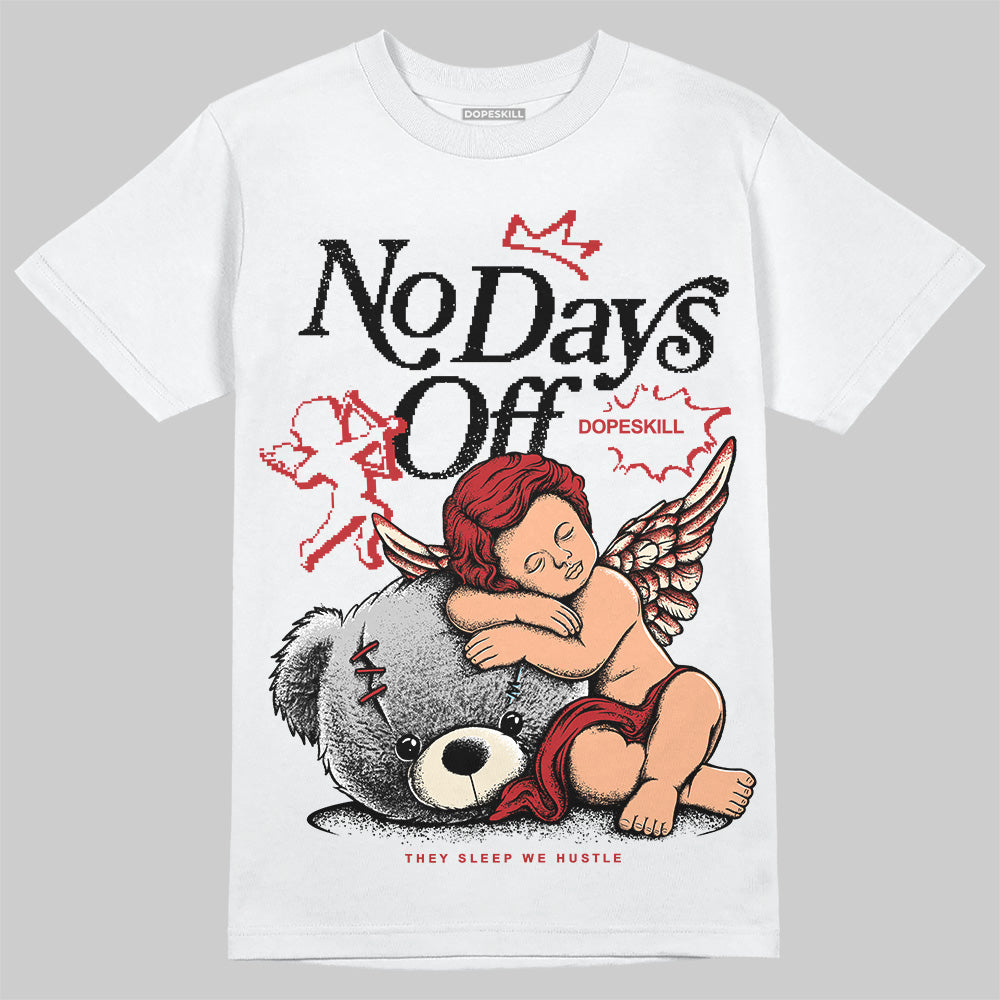 Jordan 1 Retro High OG Black Toe Reimagined DopeSkill T-Shirt New No Days Off Graphic Streetwear - White