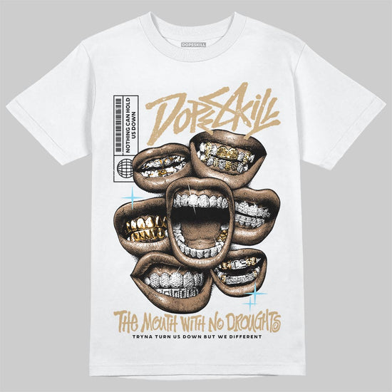 Jordan 11 City Pack “H-Town” DopeSkill T-Shirt The Mouth With No Droughts Graphic Streetwear - White