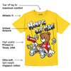 Yellow Ochre 6s DopeSkill Yellow T-shirt Money Is Our Motive Bear Graphic