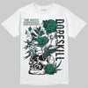 Jordan 4 Retro Oxidized Green DopeSkill T-Shirt Side Hustle Graphic Streetwear - White