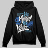 Jordan 12 “Blueberry” DopeSkill Hoodie Sweatshirt No Money No Love Typo Graphic Streetwear - Black