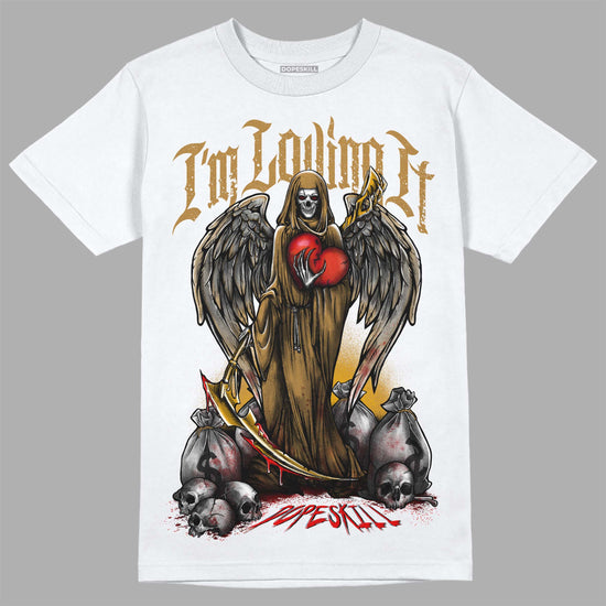 Jordan 13 Wheat 2023 DopeSkill T-Shirt New I'm Loving It Graphic Streetwear - White