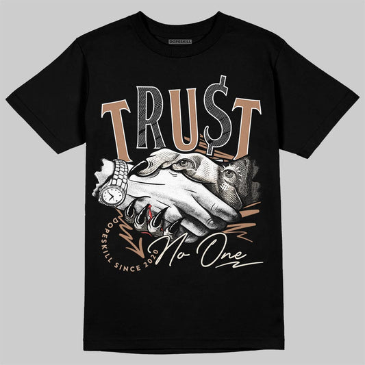 Jordan 4 Retro Cozy Girl DopeSkill T-Shirt Trust No One Graphic Streetwear - Black