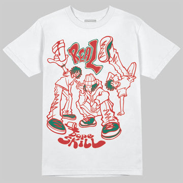 Jordan 5 ‘El Grito’ DopeSkill T-Shirt Real Y2K Players Graphic Streetwear - White 