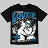 Jordan 4 Retro Military Blue DopeSkill T-Shirt Real Ones Choose Loyalty Graphic Streetwear - black