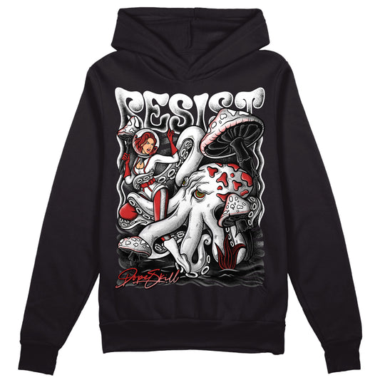 Jordan 1 High OG “Black/White” DopeSkill Hoodie Sweatshirt Resist  Graphic Streetwear - Black