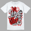 Jordan 4 Retro Red Cement DopeSkill T-Shirt No Days Off Graphic Streetwear - White