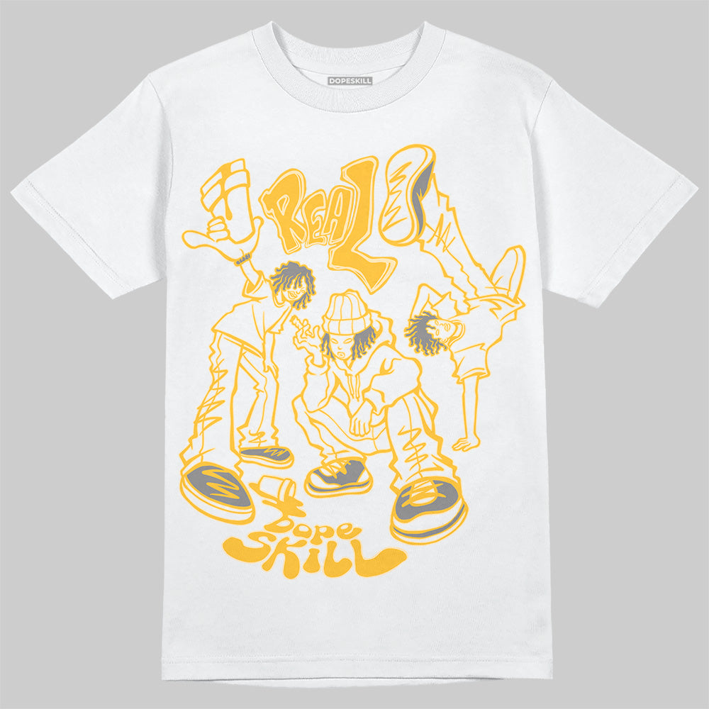 New Balance 9060 Varsity Gold (GS) DopeSkill T-Shirt Real Y2K Players Graphic Streetwear - White