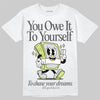 Jordan 4 GS “Light Lemon Twist” DopeSkill T-Shirt Owe It To Yourself Graphic Streetwear - White