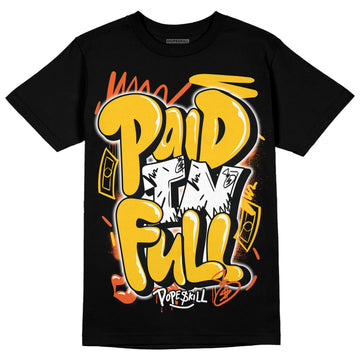 Yellow Sneakers DopeSkill T-Shirt New Paid In Full Graphic Streetwear - Black