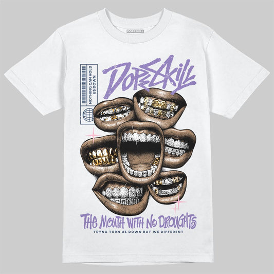 Jordan 11 "Mojave" DopeSkill T-Shirt The Mouth With No Droughts Graphic Streetwear - White