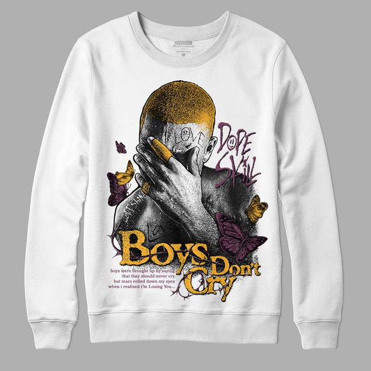 Jordan 1 Retro High OG Brotherhood DopeSkill Sweatshirt Boys Don't Cry Graphic Streetwear - White