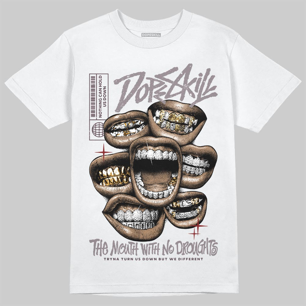 A Ma Maniére x Air Jordan 6 Retro “Smoky Mauve”⁠ DopeSkill T-Shirt The Mouth With No Droughts Graphic Streetwear - White