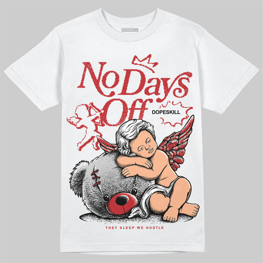 Jordan 12 Retro Flu Game (2025) DopeSkill T-Shirt New No Days Off Graphic Streetwear - White