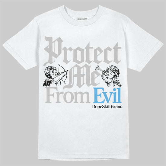 Jordan 10 OG “Steel” DopeSkill T-Shirt Protect Me From Evil Graphic Streetwear - White