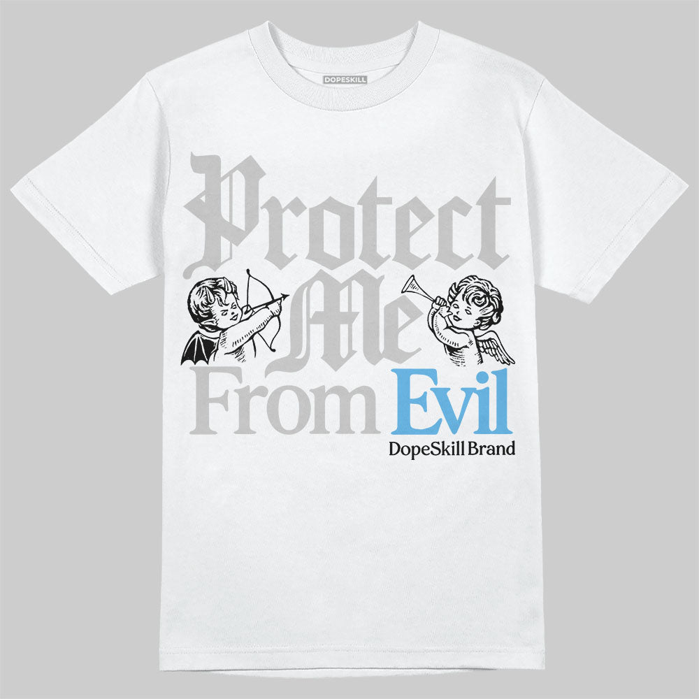 Jordan 10 OG “Steel” DopeSkill T-Shirt Protect Me From Evil Graphic Streetwear - White