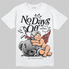 Jordan 3 OG “Black Cement” DopeSkill T-Shirt New No Days Off Graphic Streetwear - White