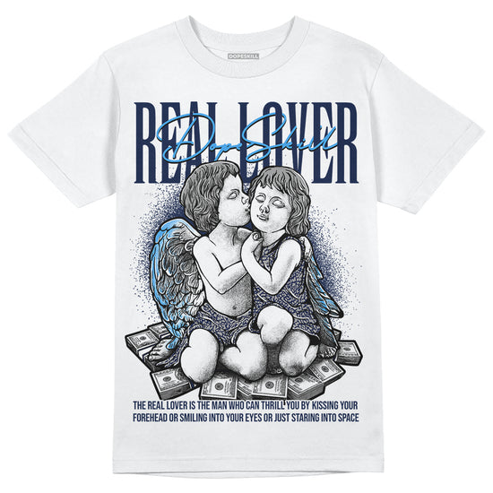 Jordan Spiz’ike Low “White/Obsidian” DopeSkill T-Shirt Real Lover Graphic Streetwear - White