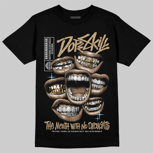 Jordan 11 City Pack “H-Town” DopeSkill T-Shirt The Mouth With No Droughts Graphic Streetwear - black
