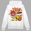 Jordan 4 Thunder DopeSkill Hoodie Sweatshirt Break Through Graphic Streetwear - White