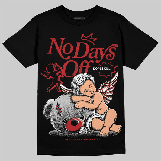 Jordan 12 Retro Flu Game (2025) DopeSkill T-Shirt New No Days Off Graphic Streetwear - Black