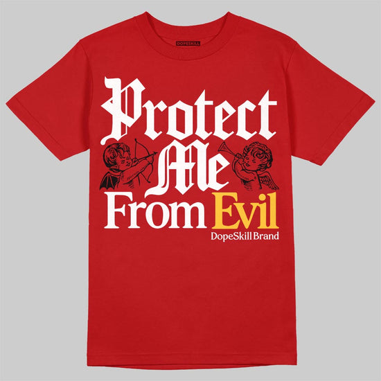 Jordan 14 Retro Ferrari (2025) DopeSkill T-Shirt Protect Me From Evil Graphic Streetwear - Red