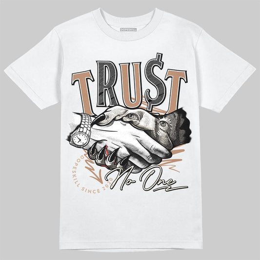 Jordan 4 Retro Cozy Girl DopeSkill T-Shirt Trust No One Graphic Streetwear - White