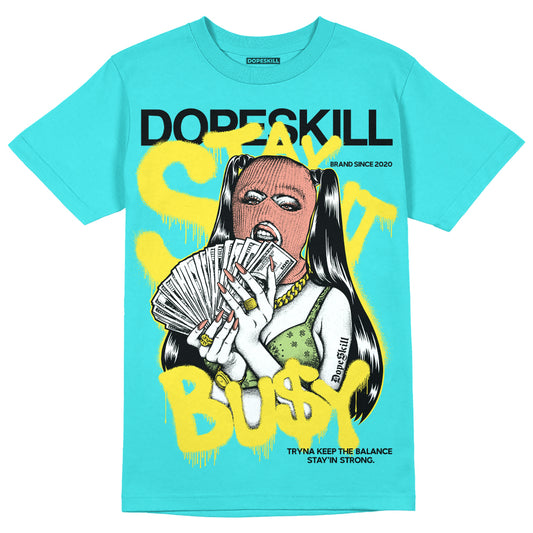 New Balance 9060 “Cyan Burst” DopeSkill Virtual Blue T-Shirt Stay It Busy Graphic Streetwear