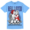 Jordan 9 Powder Blue DopeSkill Tropical Blue T-shirt Real Lover Graphic Streetwear