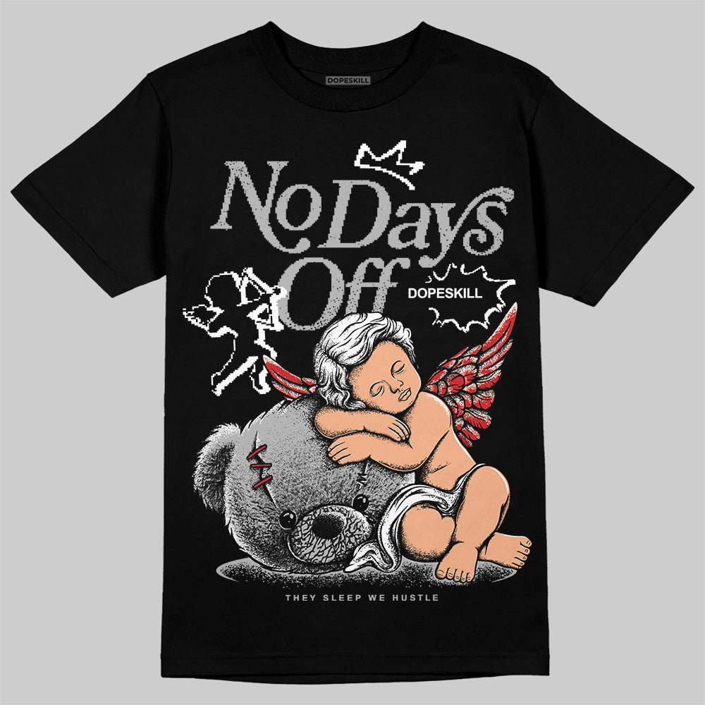 Jordan 3 OG “Black Cement” DopeSkill T-Shirt New No Days Off Graphic Streetwear - Black