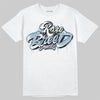 Jordan 40 “Blue Suede” DopeSkill T-Shirt Rare Breed Type Graphic Streetwear - White