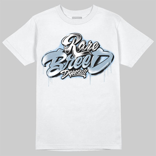 Jordan 40 “Blue Suede” DopeSkill T-Shirt Rare Breed Type Graphic Streetwear - White