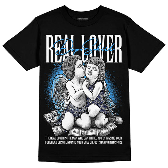 Jordan Spiz’ike Low “White/Obsidian” DopeSkill T-Shirt Real Lover Graphic Streetwear - Black