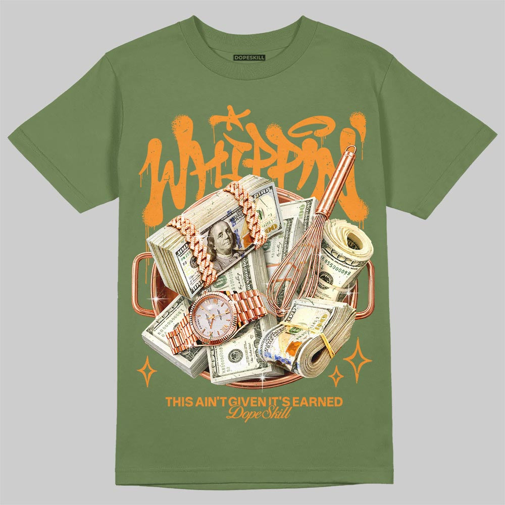 Jordan 5 "Olive" DopeSkill T-Shirt Whippin Graphic Streetwear  Military Green