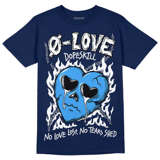 Jordan 3 "Midnight Navy" DopeSkill Navy T-Shirt Crying Heart Graphic Streetwear